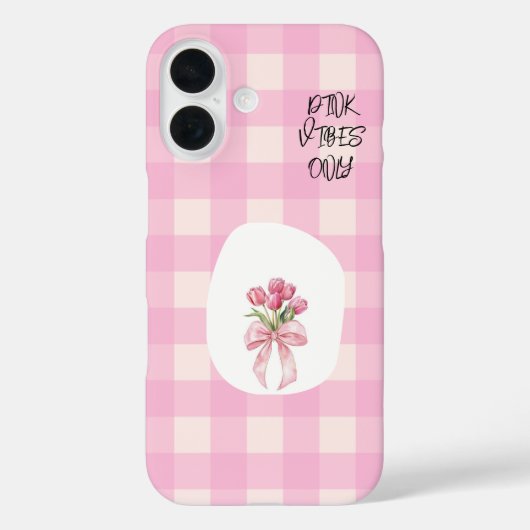 Roze iPhone hoesje (Achterkant)