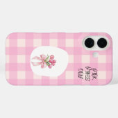 Roze iPhone hoesje (Achterkant (horizontaal))