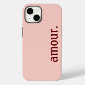 roze iPhone-romp "Amour". Case-Mate iPhone Case (Achterkant)