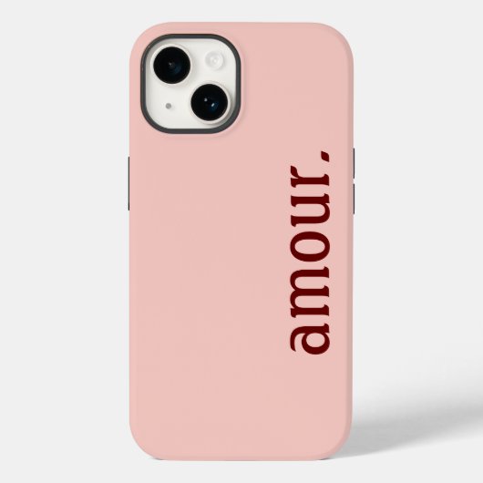roze iPhone-romp "Amour". Case-Mate iPhone Case (Achterkant)