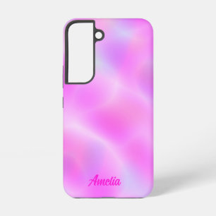 Roze Iridescent gepersonaliseerd Samsung Galaxy Ho Hoesje