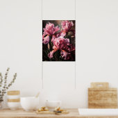 Roze Iris Flowers Art Print Poster (Keuken)