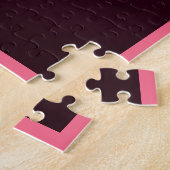 Roze Iris Love Puzzle Legpuzzel (Zijkant)