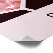 Roze is alles wat ik heb! 11 Afbeeldingen Hexagon  Poster (Hoek)