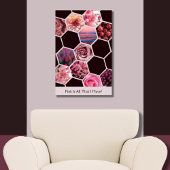Roze is alles wat ik heb! 11 Afbeeldingen Hexagon  Poster
