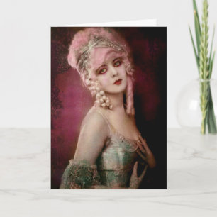 Roze is een goede zaak feestdagen kaart