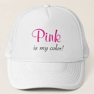 Roze is mijn kleurencitaat trucker pet
