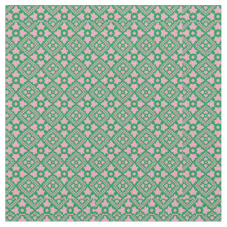 Roze Ivy Pattern Stof