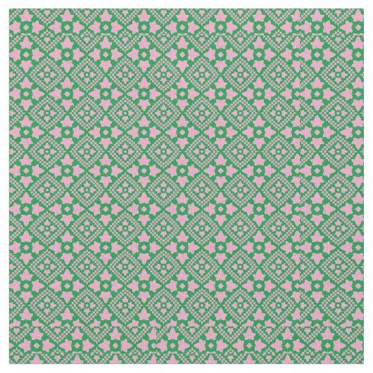 Roze Ivy Pattern Stof (Close Up)