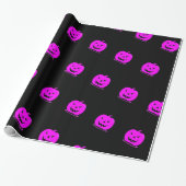 Roze Jack o'lantern Halloween Thunder_Cove Cadeaupapier (Uitgerold)