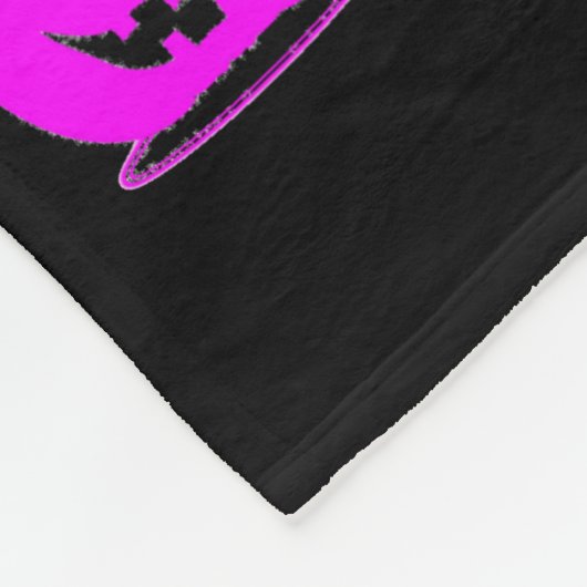 Roze Jack o'lantern Halloween Thunder_Cove Fleece Deken (Hoek)