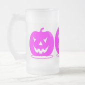 Roze Jack o'lantern Halloween Thunder_Cove Matglas Bierpul (Links)