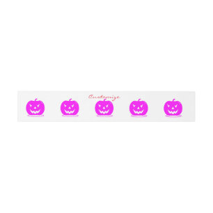 Roze Jack o'lantern Halloween Thunder_Cove Uitnodigingen Wikkel