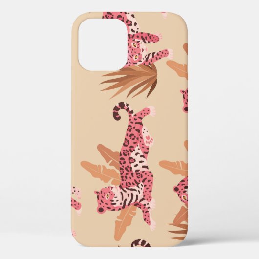 Roze Jaguar: Schattige  naadloos Case-Mate iPhone Case (Achterkant)