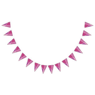 Roze JanaiCreates Kleurcollectie Feestbanner Vlaggetjes