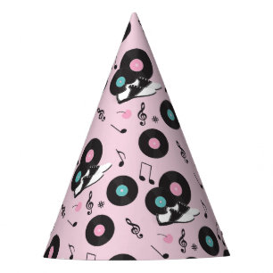 Roze jaren 1950 Retro Diner Verjaardagsfeest Pet – Feesthoedjes