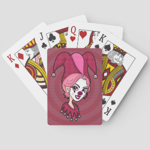 Roze Jester-speelkaarten Speelkaarten