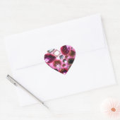 Roze Jewel Bling Hart Sticker (Envelop)