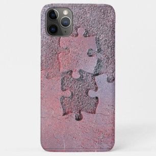 Roze Jigzaag Puzzle for Autism Awareness Maand iPhone 11 Pro Max Hoesje