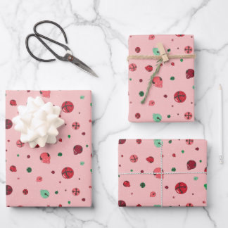 Roze Jingle Bells kerstpapier Inpakpapier Vel