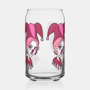 Roze Joker Screwball Graphics Blikvorm Glas