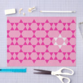 Roze Joodse ster paper Tissuepapier (Craft)