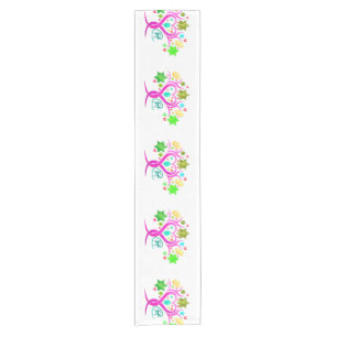 Roze Joodse Ster Tree of Life Tafelloper
