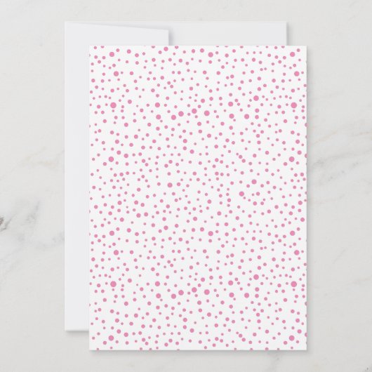 Roze Joy met kerstfoto voor bessen Kaart (Achterkant)