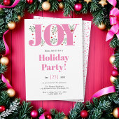 Roze Joy met kerstfoto voor bessen Kaart