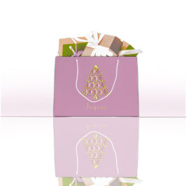 Roze Joyoux Noel Gift Bag Groot Cadeauzakje