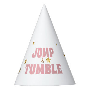Roze Jump & Tumble Gymnastiek Verjaardagsfeest Feesthoedjes