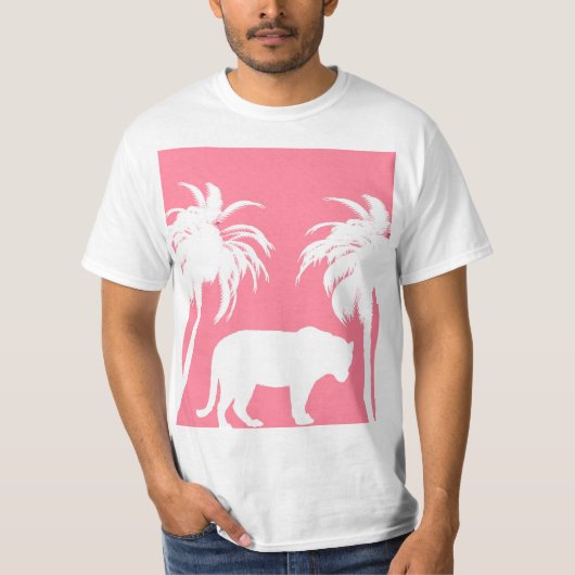 Roze jungle t-shirt (Voorkant)