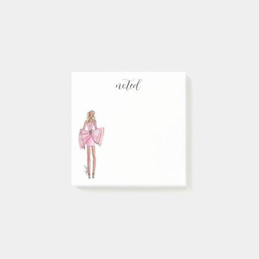 Roze jurk post-it notities post-it® notes (Voorkant)