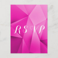Roze juwelen die het RSVP-Briefkaart binden
