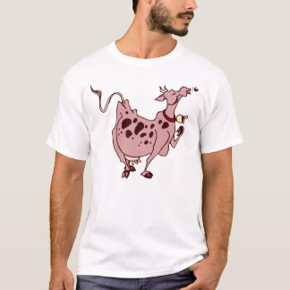 Roze kabeljauw t-shirt