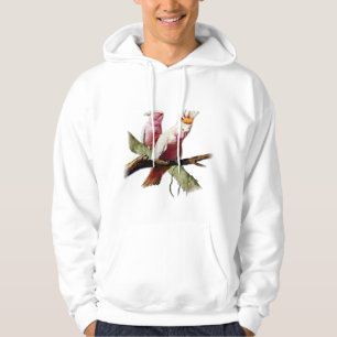 Roze kaketoes in rust hoodie