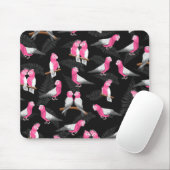 Roze kaketoes vogelpatroon muismat (Met muis)