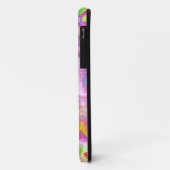 Roze, kalkgroene en blauwe bubelbare kunst Case-Mate iPhone case (Achterkant/links)