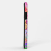Roze, kalkgroene en blauwe bubelbare kunst Case-Mate iPhone case (Achterkant/rechts)
