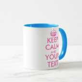 Roze, kalm mok sjabloon ontwerp | (Voorkant rechts)