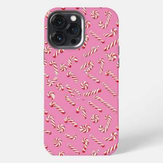 Roze Kandijstok Patroon iPhone 13 Pro Max Hoesje
