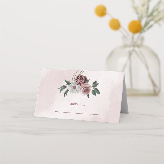 roze kaneel roos witte flora (Voorkant)
