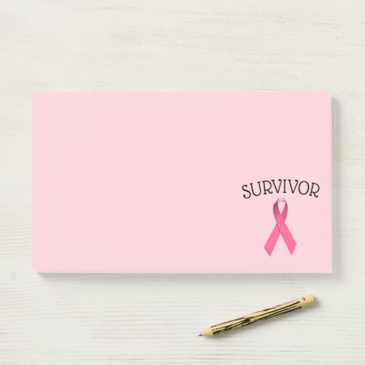 Roze kanker Overlevende lint Post-it notities Post-it® Notes (Op bureau)