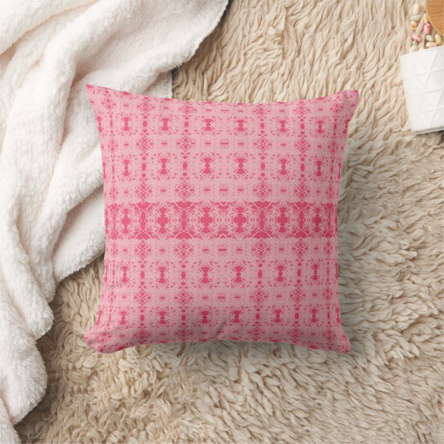Roze Kant Bloei Kussen (Deken)