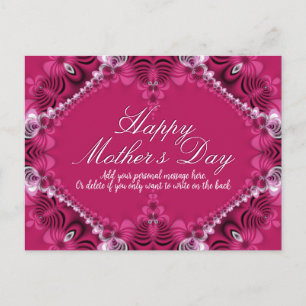Roze kant Elegance Moederdag Briefkaart