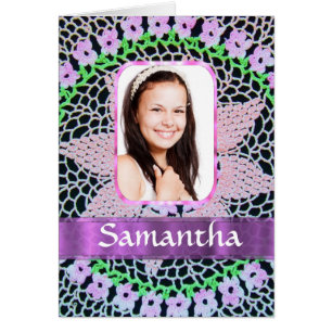 Roze kant foto achtergrond