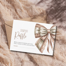 Roze Kant Parel Strik Baby Shower Luier Raffle