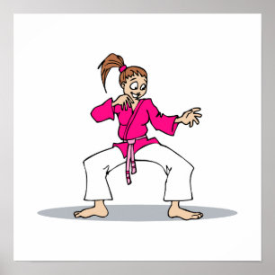 Roze Karate Poster
