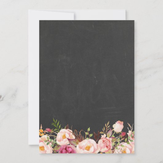 roze karton sparen de Datum Save The Date (Achterkant)