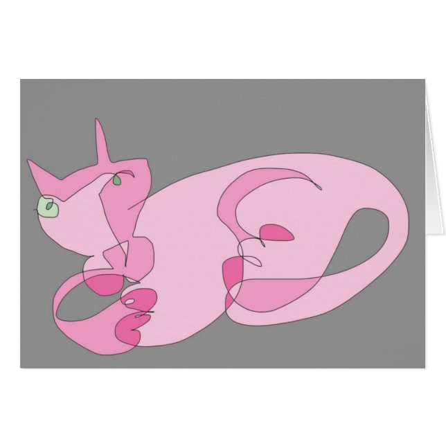 Roze kat (Voorkant Horizontaal)